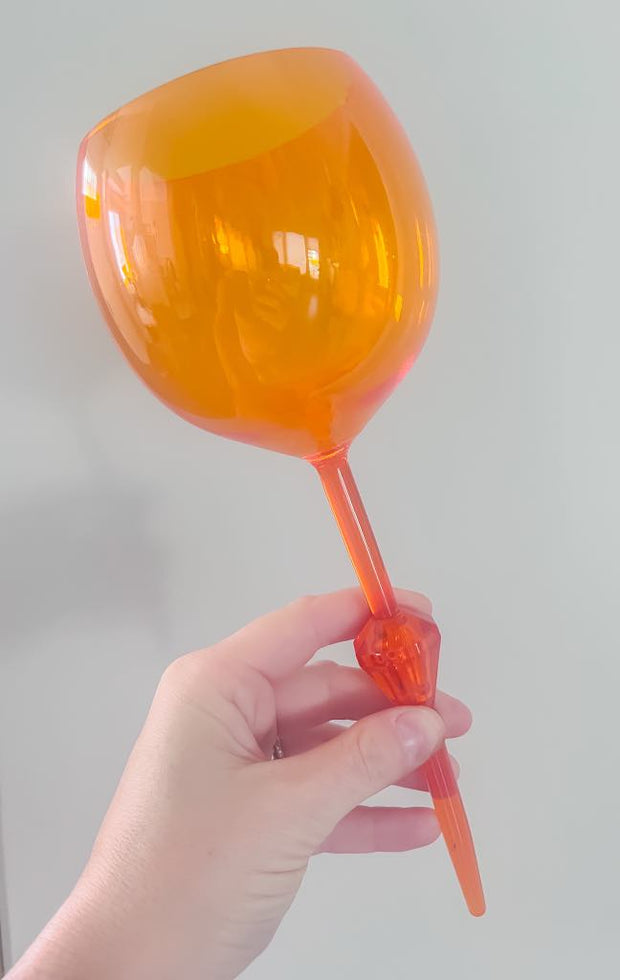RTS Floating Acrylic wine glasses