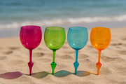RTS Floating Acrylic wine glasses