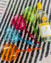 RTS Floating Acrylic wine glasses