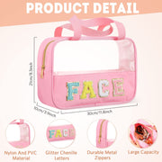 RTS: Glitter Chenille Beauty Bags